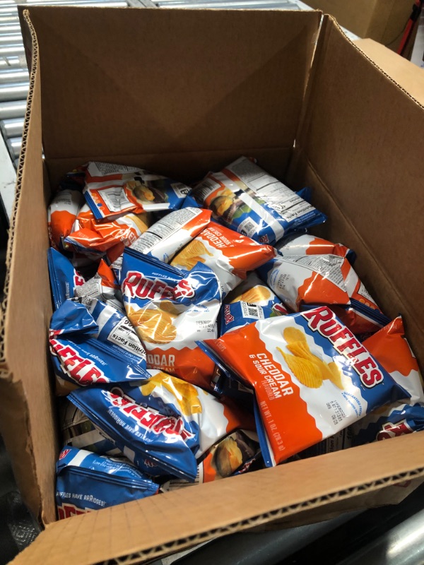 Photo 1 of ***(EXP FEB/11/2025 )NONREFUNDABLE***Ruffles Potato Chips, Cheddar Sour Cream, 1oz (40 Count)