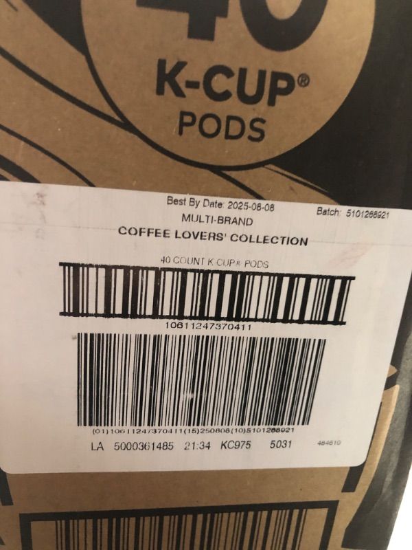 Photo 1 of ***(EXP: 8/8/25 )NONREFUNDABLE*** Keurig Coffee Lovers' Collection Sampler Pack, Single-Serve K-Cup Pods, Compatible with all Keurig 1.0/Classic, 2.0 and K-Café Coffee Makers, Variety Pack, 40 Count