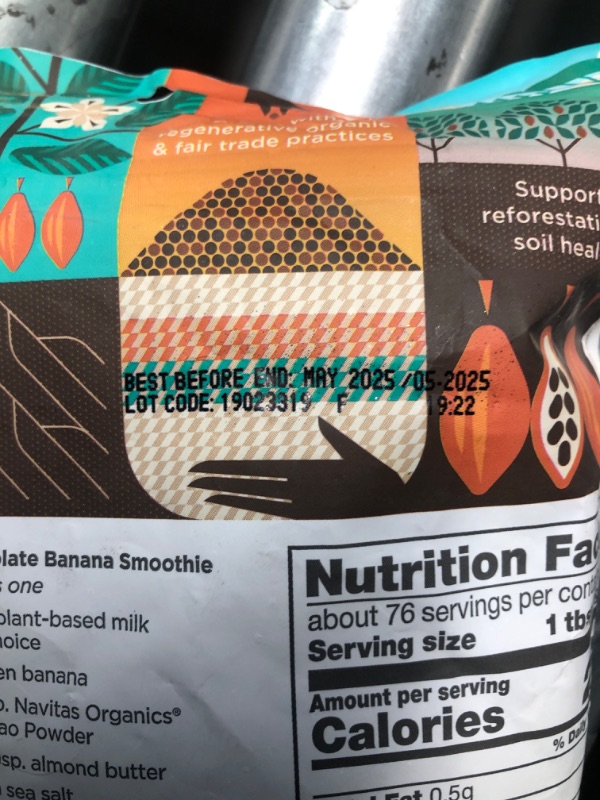 Photo 1 of ***(EXP: 5/25)NONREFUNDABLE*** Navitas Organics Cacao Powder 16 Ounce