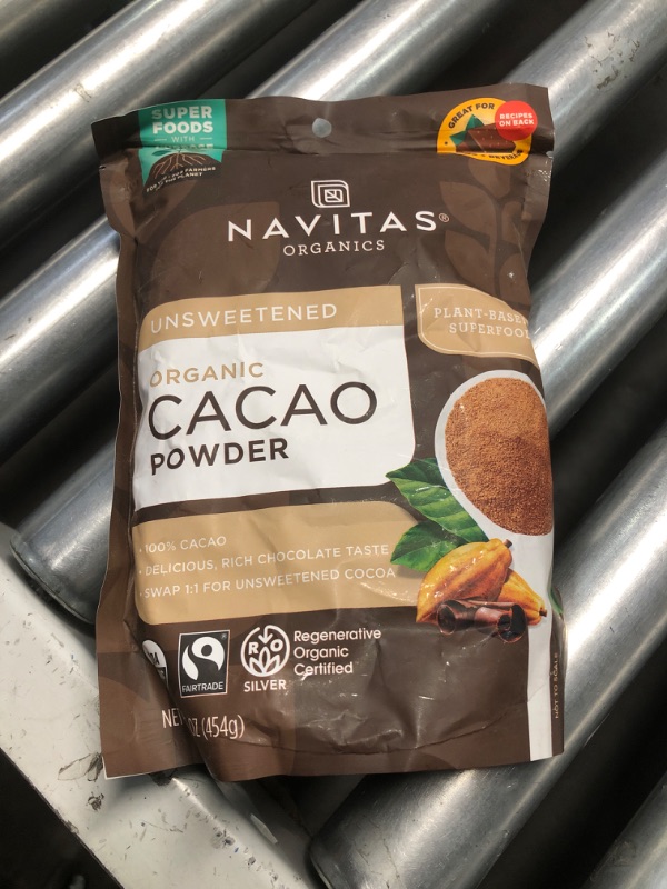 Photo 1 of ***(EXP: 5/25)NONREFUNDABLE*** Navitas Organics Cacao Powder 16 Ounce