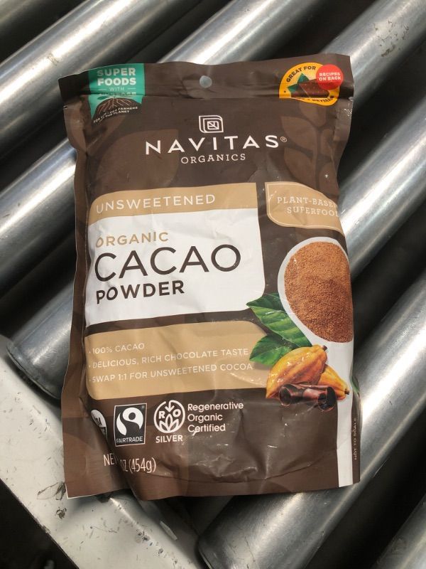 Photo 1 of ***(EXP: 5/25)NONREFUNDABLE*** Navitas Organics Cacao Powder 16 Ounce