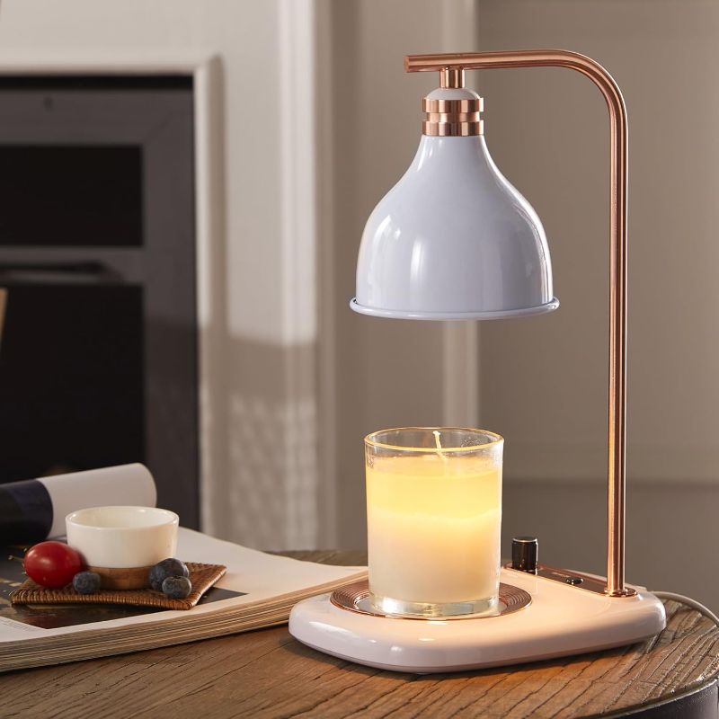 Photo 1 of ***STOCK PHOTO REFERENCE ONLY***
Cawalap Candle Warmer Lamp - Candle Warmer with Timer Dimmable Compatible with Jar Candles, Metal Top Candle Warmer with 2 Bulbs for Candle Warmer Lamps Black Round Black
