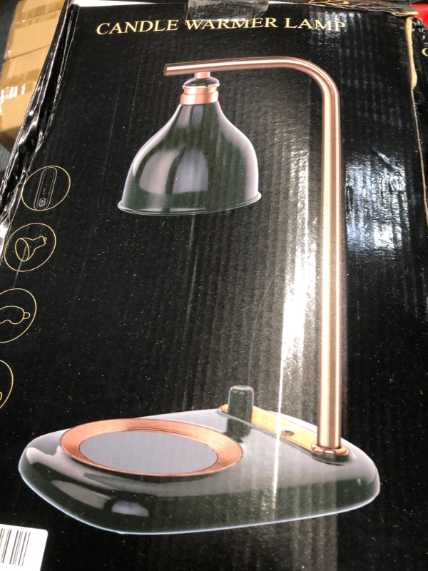 Photo 1 of ***STOCK PHOTO REFERENCE ONLY***
Cawalap Candle Warmer Lamp - Candle Warmer with Timer Dimmable Compatible with Jar Candles, Metal Top Candle Warmer with 2 Bulbs for Candle Warmer Lamps Black Round Black