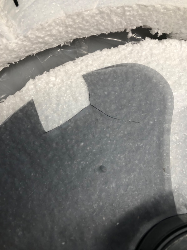 Photo 1 of ***MAJOR DAMAGE - FAN BLADE BROKEN - SHAFT BENT - SEE PICTURES***
VOLISUN Low Profile Ceiling Fans with Lights and Remote, 23.6in Flush Mount Ceiling Fans with Light, 3000K-6500K Dimmable Fandelier LED Fan Light, Bladeless Ceiling Fans with Lights for Bed