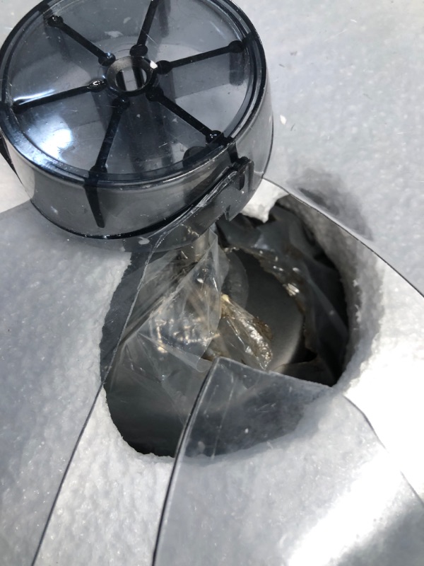 Photo 1 of ***MAJOR DAMAGE - FAN BLADE BROKEN - SHAFT BENT - SEE PICTURES***
VOLISUN Low Profile Ceiling Fans with Lights and Remote, 23.6in Flush Mount Ceiling Fans with Light, 3000K-6500K Dimmable Fandelier LED Fan Light, Bladeless Ceiling Fans with Lights for Bed