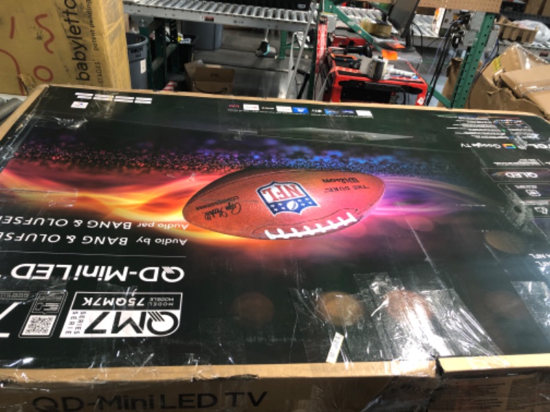 Photo 1 of ***ITEM TESTED FOR POWER, UNABLE TO TEST FURTHER***
TCL - 75" Class QM7-Series 4K UHD HDR QD-Mini LED Smart Google TV (2024)