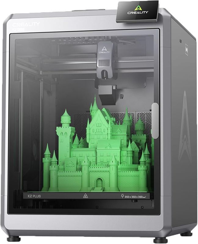 Photo 1 of ***HEAVILY USED - NO PACKAGING - POWERS ON - UNABLE TO TEST FURTHER - LIKELY MISSING PARTS - SEE PICTURES***
Creality K2 Plus 3D Printer, Support Multi Color Printing Needs CFS, Max 600mm/s Fast Printing, Dual AI Cameras, Full-auto Leveling, Ready-to-Use 