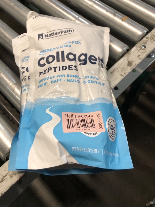Photo 1 of ***(EXP: 07/2026****)NONREFUNDABLE***NativePath Collagen Peptides Protein - Hydrolyzed Type 1 & 3 Collagen Powder for Skin, Hair, Nails - 19.8 oz (56 Servings)