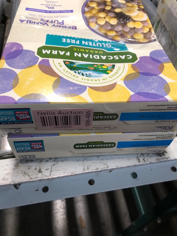 Photo 1 of ***(EXP:5/21/2025***** )NONREFUNDABLE***Cascadian Farm Organic Berry Vanilla Puffs Cereal, Gluten Free, 10.25 oz