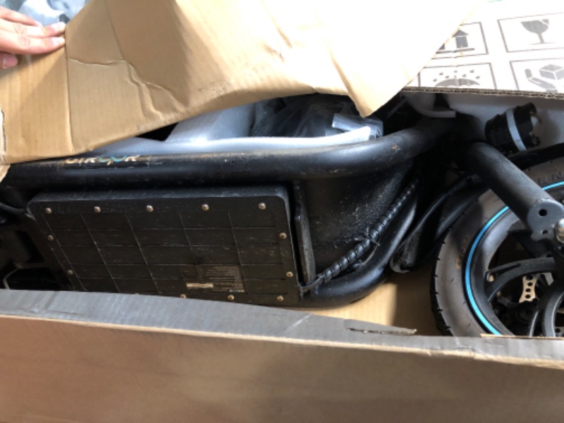 Photo 1 of ***very dirty***
Gyroor Electric Scooter with Seat, 450W Powerful Motor up to 25 Miles Range, Foldable Scooter for Adult Max Speed 18.6Mph, Commuter Electric Scooter with Basket