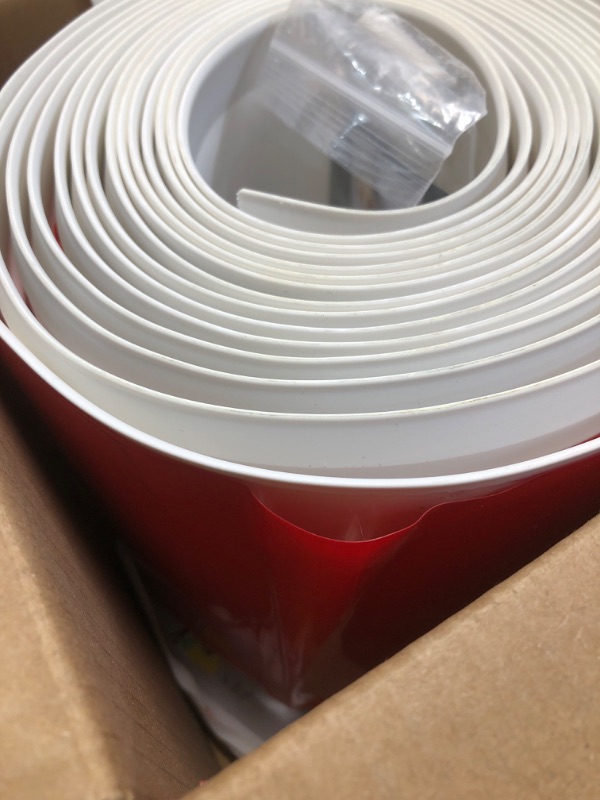 Photo 1 of Duzzy Flexible Baseboard Molding Trim, 6 Inch(W) x 20 Feet(L) Peel and Stick Rubber Wall Trim Molding, Self-Adhesive Vinyl Wall Base Cove Base