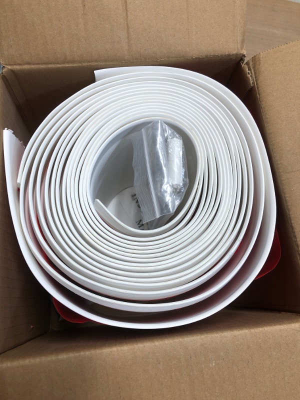 Photo 1 of Duzzy Flexible Baseboard Molding Trim, 6 Inch(W) x 20 Feet(L) Peel and Stick Rubber Wall Trim Molding, Self-Adhesive Vinyl Wall Base Cove Base