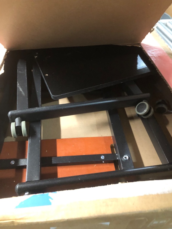 Photo 1 of ***NONREFUNDABLE - MAJOR DAMAGE - FOR PARTS ONLY - SEE COMMENTS***
KOMOREBI Overbed Table with Wheels Laptop Desk Cart Table Over The Bed Table Adjustable Height and Length for Hospital and Home use