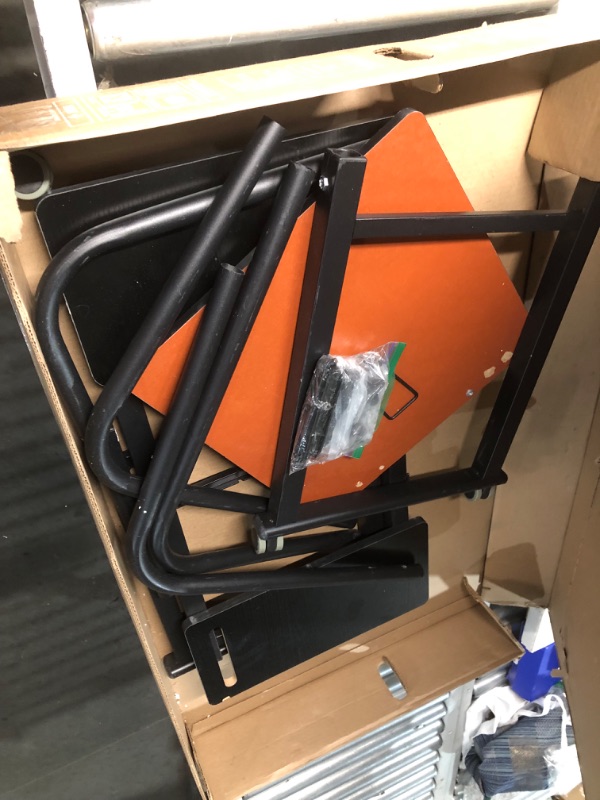 Photo 1 of ***NONREFUNDABLE - MAJOR DAMAGE - FOR PARTS ONLY - SEE COMMENTS***
KOMOREBI Overbed Table with Wheels Laptop Desk Cart Table Over The Bed Table Adjustable Height and Length for Hospital and Home use