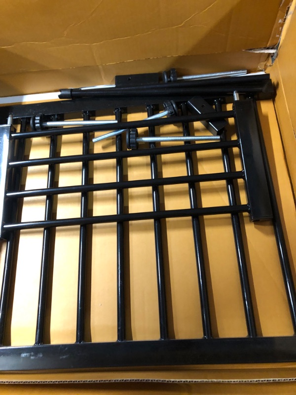 Photo 1 of **LOTS OF SCRATCHES** AIKSIWAI Extra Wide Short Dog Gate 23.62"-40.94" ?Pressure Mount Easily Step Over Indoor Dog Gates?Metal Small Puppy Gate for Stairs and House Doorway Kitchen (17.32''H?Black)