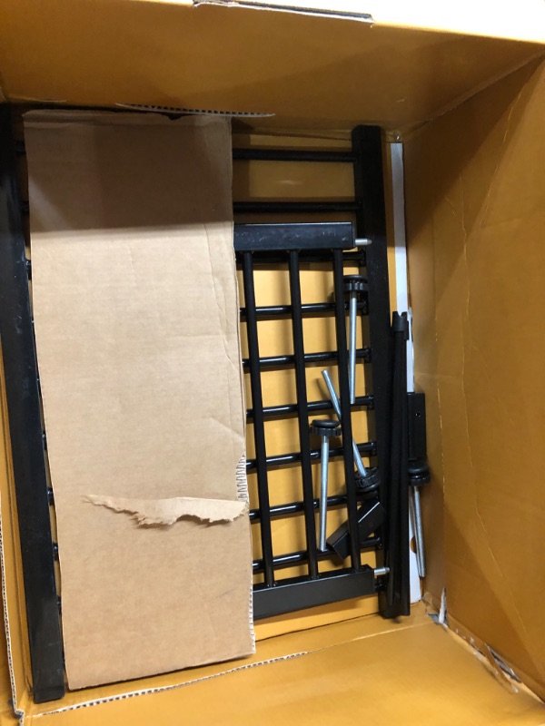 Photo 1 of **LOTS OF SCRATCHES** AIKSIWAI Extra Wide Short Dog Gate 23.62"-40.94" ?Pressure Mount Easily Step Over Indoor Dog Gates?Metal Small Puppy Gate for Stairs and House Doorway Kitchen (17.32''H?Black)