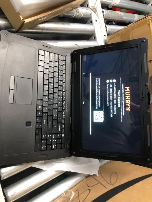 Photo 1 of **LOCKED**
MUNBYN 15.6" Rugged Laptop Windows 11 Pro, Intel i5-1135G7, 16GB+512GB, Heavy Duty Laptop, Wi-Fi 6, 4G LTE Rugged Laptop Computer, 700Nit Outdoor Laptop, 6300+1750mAh Dual Battery, 2Y Protection(New)