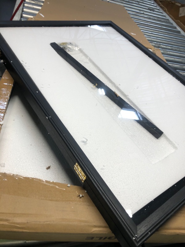 Photo 1 of (used)(see all images) IHEIPYE Jersey Display Case Jersey Frame Large Shadow Box Lockable with 98% UV Protection 