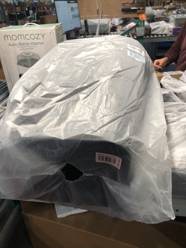 Photo 1 of ***(MAJOR DAMAGE/ SEE NOTES)***
Mind Reader 60L Slim Laundry Hamper, Clothes Basket, Lid, Ventilated, Plastic, 17.25"L x 13.75"W x 23.5"H, Set of 2, Black