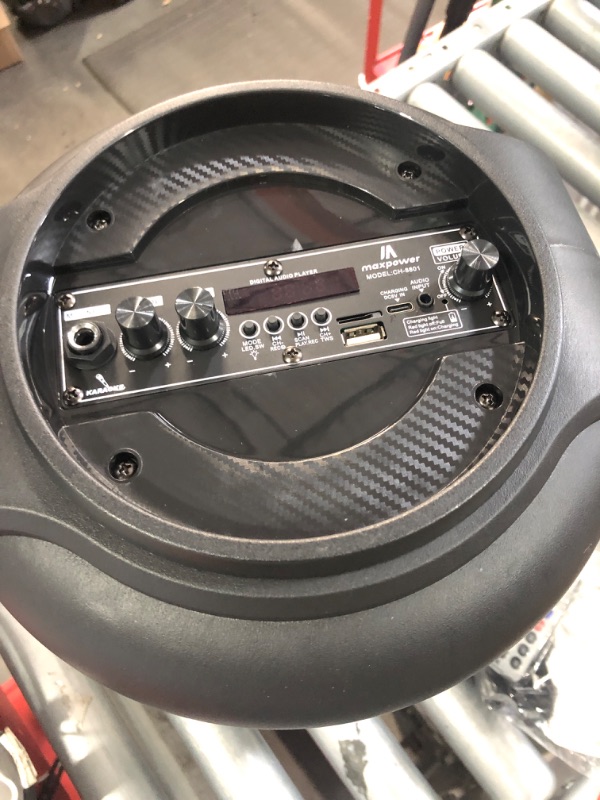Photo 1 of (no microphone)Max Power 8" Portable Bluetooth Speaker
