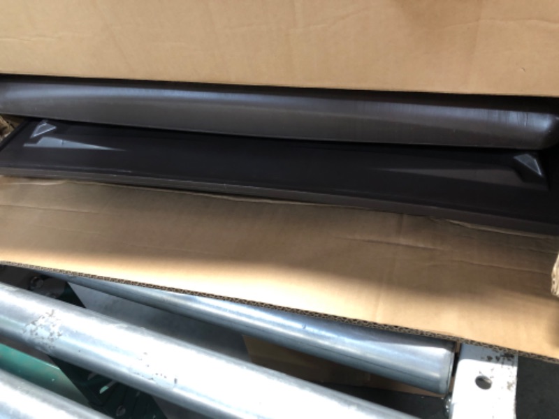 Photo 1 of Amazon Basics Outdoor Patio Storage Box 150 Gallon Deck Box, Waterproof and Weather-resistant, Furniture Cushions Garden Tools, Brown