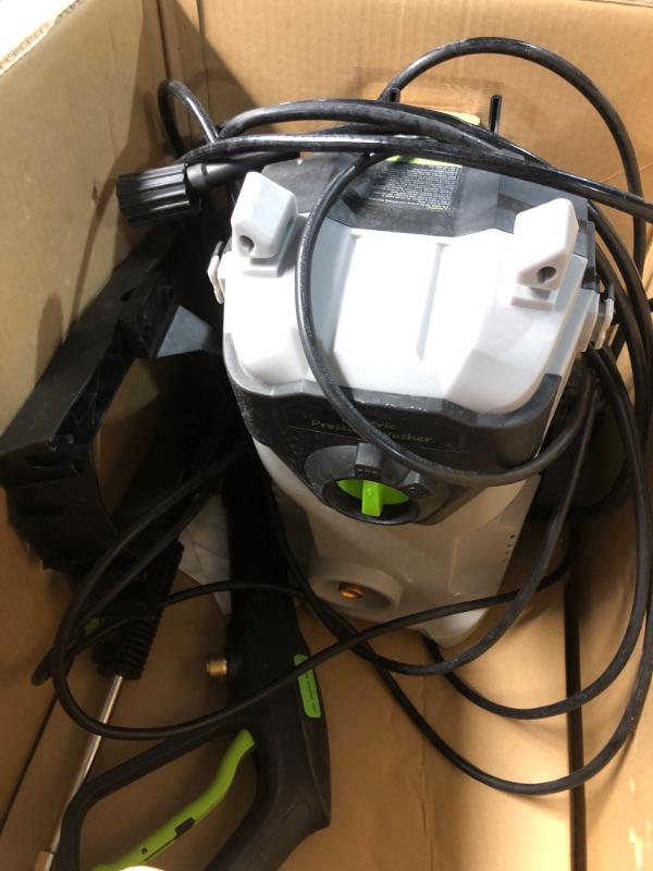 Photo 1 of (item leaks water) (sold for parts)(repair) Pressure Washer, 4800PSI 3.0 GPM Max Electric Power Washer with Foam Cannon 48FT Total Long High Pressure Washer for Cars