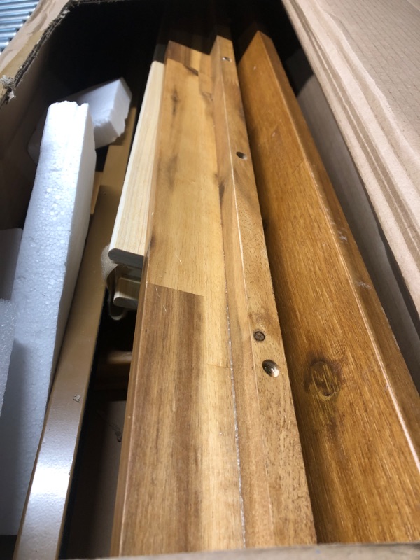 Photo 1 of ***(PARTS ONLY/ NON REFUNDABLE/ NO RETURNS OR REFUNDS)***
ZINUS Allen Mid Century Wood Platform Bed Frame, Solid Wood Foundation, Wood Slat Support, No Box Spring Needed, Easy Assembly, full size
