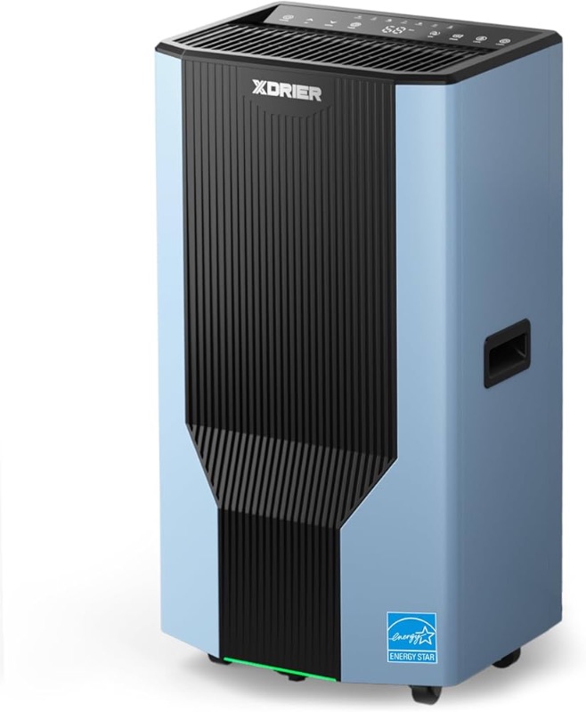 Photo 1 of Dehumidifier for Home with Pump, Energy Star Dehumidifiers with Drain Hose, Ideal for Large Space, Basement, Bedroom, Automatic Moisture Removal, Auto Defrost, XDrier 138P