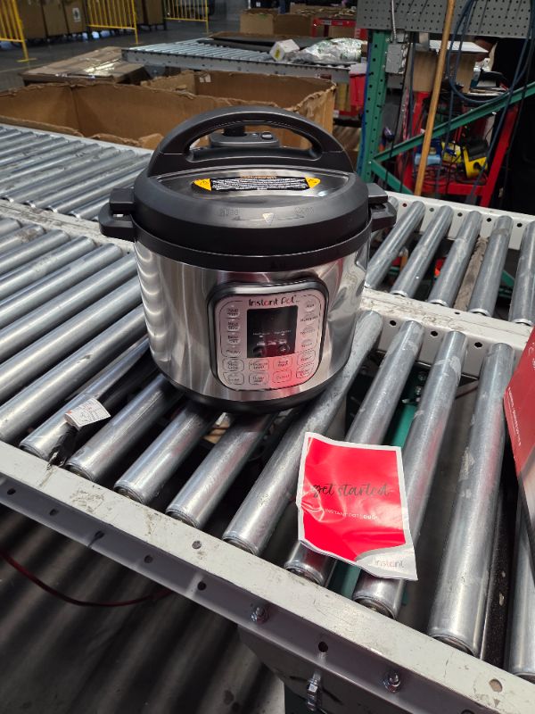 Photo 1 of ***DAMAGED - HUGE DENT - POWERS ON - UNABLE TO TEST FURTHER - SEE PICTURES***
Instant Pot Duo 7-in-1 Electric Pressure Cooker, Slow Cooker, Rice Cooker, Steamer, Sauté, Yogurt Maker, Warmer & Sterilizer, Includes App With Over 800 Recipes, Stainless Steel