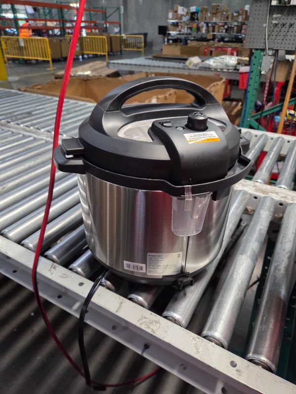 Photo 1 of ***DAMAGED - HUGE DENT - POWERS ON - UNABLE TO TEST FURTHER - SEE PICTURES***
Instant Pot Duo 7-in-1 Electric Pressure Cooker, Slow Cooker, Rice Cooker, Steamer, Sauté, Yogurt Maker, Warmer & Sterilizer, Includes App With Over 800 Recipes, Stainless Steel