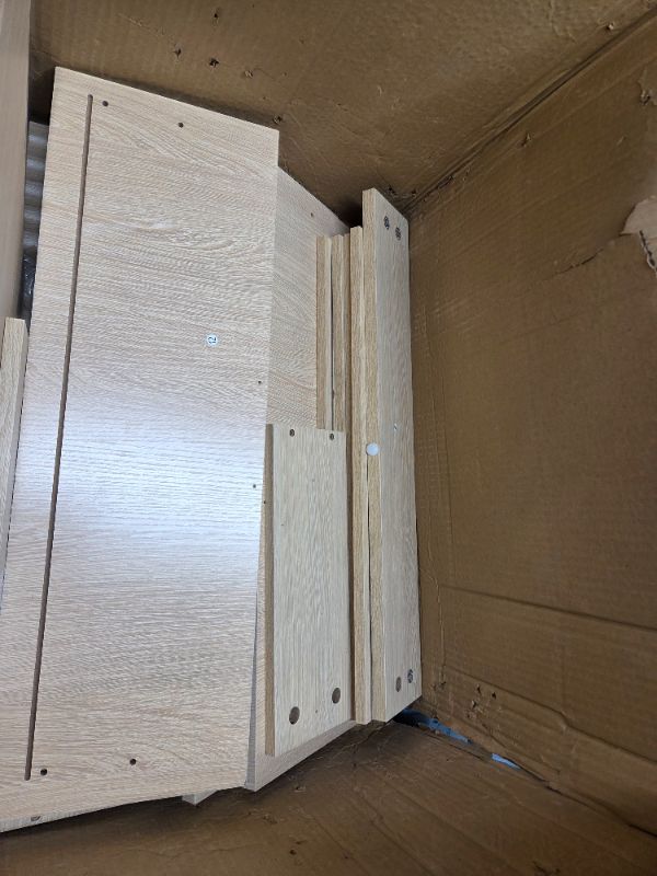 Photo 1 of ***NONREFUNDABLE - MAJOR DAMAGE - INCOMPLETE - SEE COMMENTS***
DWVO 6-Drawer Dressers, Chest of Drawers with Fluted Panel, Wide Versatile Storage Dresser Organizer for Living Room, Kitchen and Office, Natural