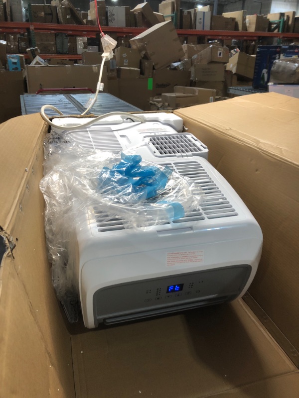 Photo 1 of ***ITEM TESTED FOR POWER, UNABLE TO TEST FURTHER***BLACK+DECKER Smart Portable Air Conditioner, 14,000 BTU ASHRAE 128 (10,000 BTU DOE) for Rooms up to 700 Sq. Ft., Smart Portable AC with Follow Me Remote and Window Kit, BPACT14WT, White