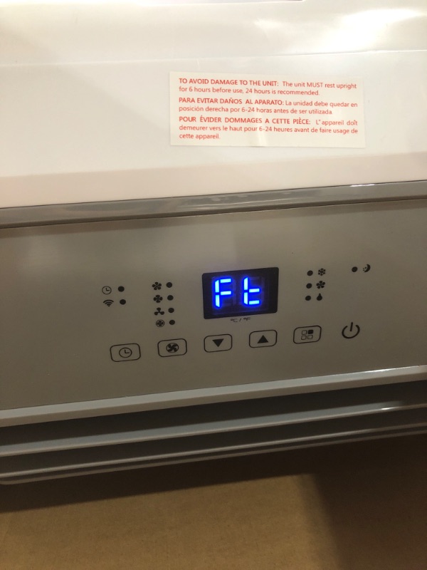Photo 1 of ***ITEM TESTED FOR POWER, UNABLE TO TEST FURTHER***BLACK+DECKER Smart Portable Air Conditioner, 14,000 BTU ASHRAE 128 (10,000 BTU DOE) for Rooms up to 700 Sq. Ft., Smart Portable AC with Follow Me Remote and Window Kit, BPACT14WT, White