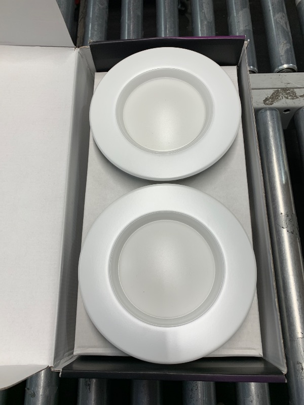 Photo 1 of *USED*Philips Hue Smart 6 Inch LED Downlight - 4 Pack, Color-Changing, 1100LM - Control with App, Compatible with Alexa, Google Assistant, Apple HomeKit