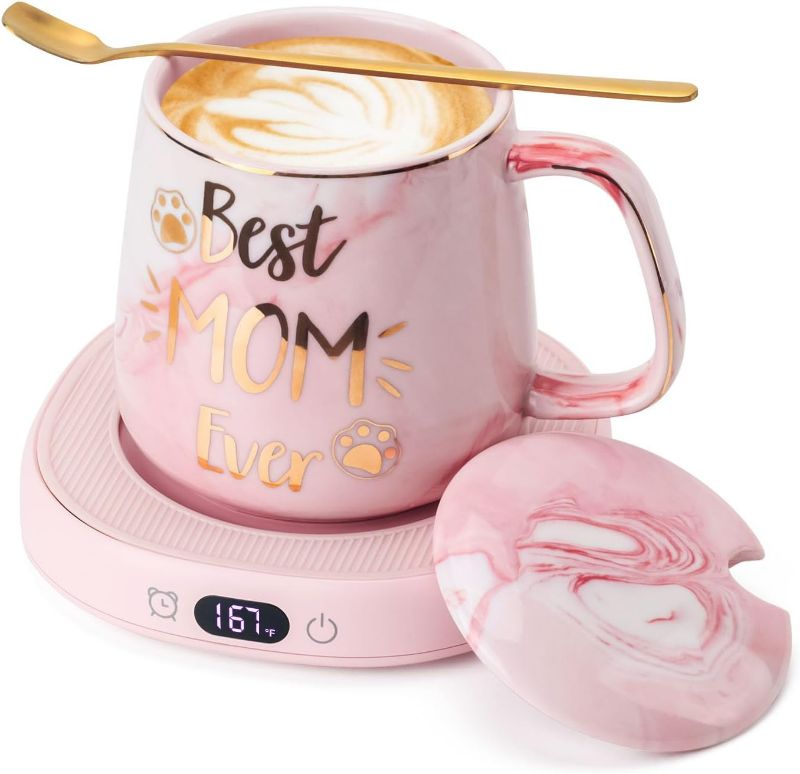 Photo 1 of ***STOCK PHOTO REFERENCE ONLY***BESTINNKITS Smart Coffee Cup Warmer Set, Auto On/Off Gravity-Induction Mug Office 