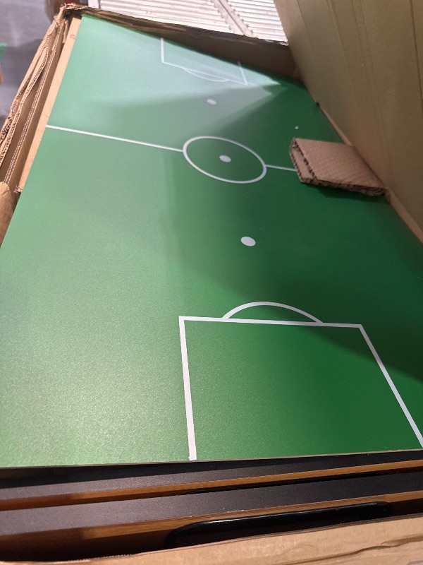 Photo 1 of ***(PARTS ONLY/ NON REFUNDABLE/ NO RETURNS OR REFUNDS)***
4in1 Multi Game Table, 48" Sports Arcade with Accessories, Ping Pong, Air Hockey, Pool Billiards, Soccer Foosball All in One, for Indoor and Outdoor, Family, Kids and Adults