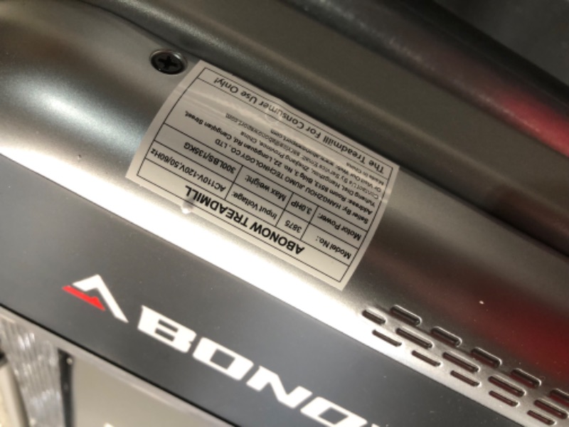 Photo 1 of ***NONREFUNDABLE - FOR PARTS ONLY - SEE COMMENTS***
Abonow Treadmill with Incline,3.0HP Walking Pad with Handle Bar,Under Desk Walking Pad,300 lbs Capacity 2 in 1 Folding Treadmills with Speaker,Remote Control and LED Display,Easy to Fold