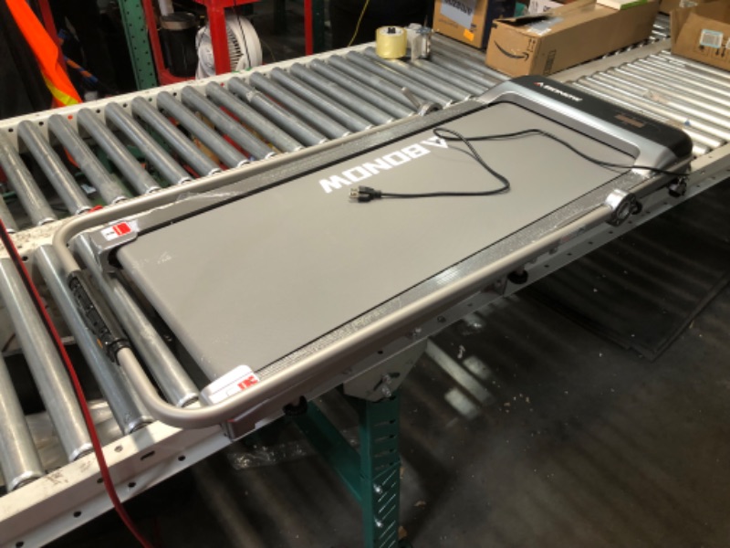 Photo 1 of ***NONREFUNDABLE - FOR PARTS ONLY - SEE COMMENTS***
Abonow Treadmill with Incline,3.0HP Walking Pad with Handle Bar,Under Desk Walking Pad,300 lbs Capacity 2 in 1 Folding Treadmills with Speaker,Remote Control and LED Display,Easy to Fold