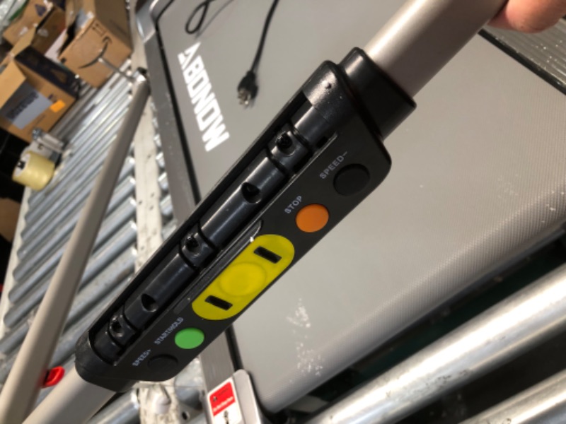 Photo 1 of ***NONREFUNDABLE - FOR PARTS ONLY - SEE COMMENTS***
Abonow Treadmill with Incline,3.0HP Walking Pad with Handle Bar,Under Desk Walking Pad,300 lbs Capacity 2 in 1 Folding Treadmills with Speaker,Remote Control and LED Display,Easy to Fold
