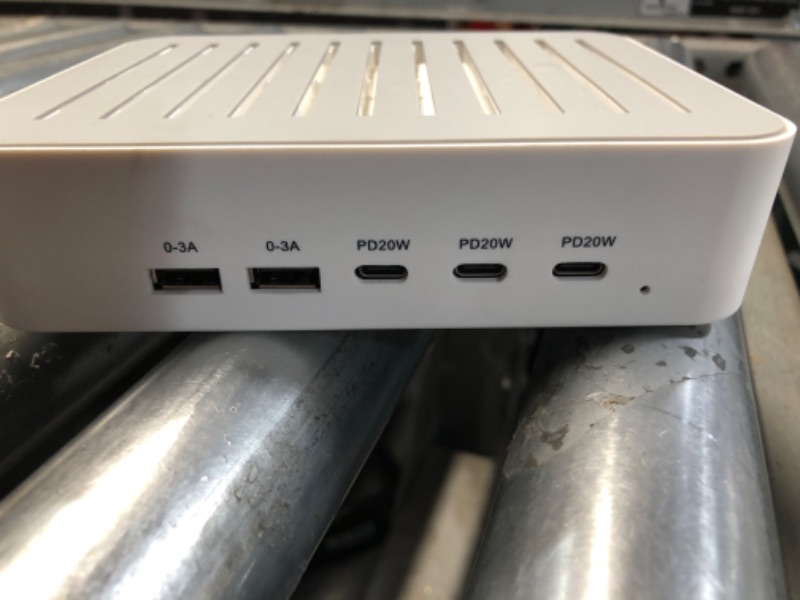 Photo 1 of **MISSING POWER CABLE** MSTJRY Charging Station for Multiple Devices : 5 Port Multi USB-A Charger Stations Multi-Device Organizer Charging Dock Designed for iPhone iPad Cell Phone Tablets (7 Short Cables Included) 