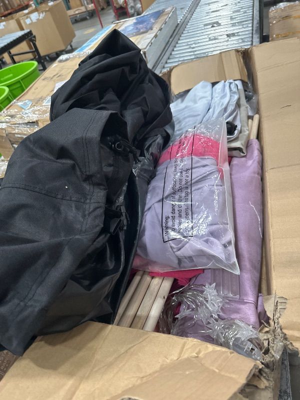 Photo 1 of ****PARTS MISSING, INCOMPLETE****
Lemosae 4 Pack Teepee Tent for Kids Slumber Party with Mattress,Fitted Sheet,Light String,Natural Cotton Washable Sleepover Tents for Girls Party Birthday Slumber Movie Night Supplies(Colorful)