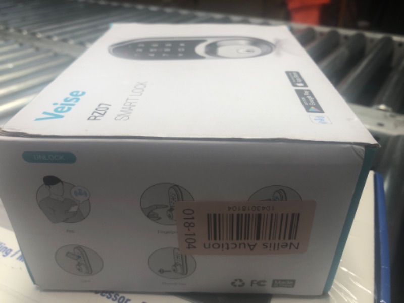Photo 1 of ***(NO RETURNS OR REFUNDS/ FOR PARTS ONLY/ NON FUNCTIONAL)***
Veise Smart Lock, Fingerprint Door Lock, 7-in-1 Keyless Entry Door Lock with App Control, Electronic Touchscreen Keypad, Smart Deadbolt, Biometric Smart Locks for Front Door, Satin Nickel