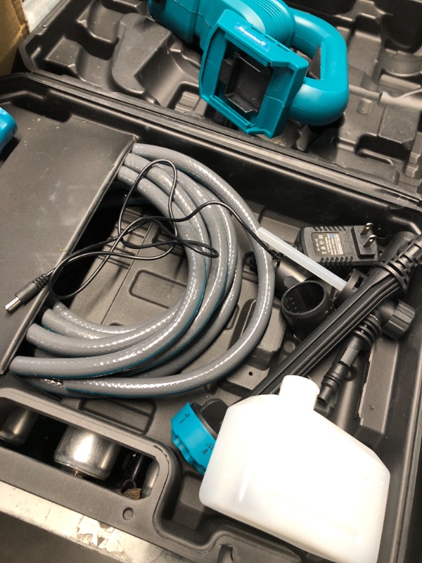Photo 1 of (see all images) Cordless Pressure Washer, 970PSI Portable Pressure Washer Compatible with Makita Battery, 3 Speed Adjustment LCD Touch Screen, 