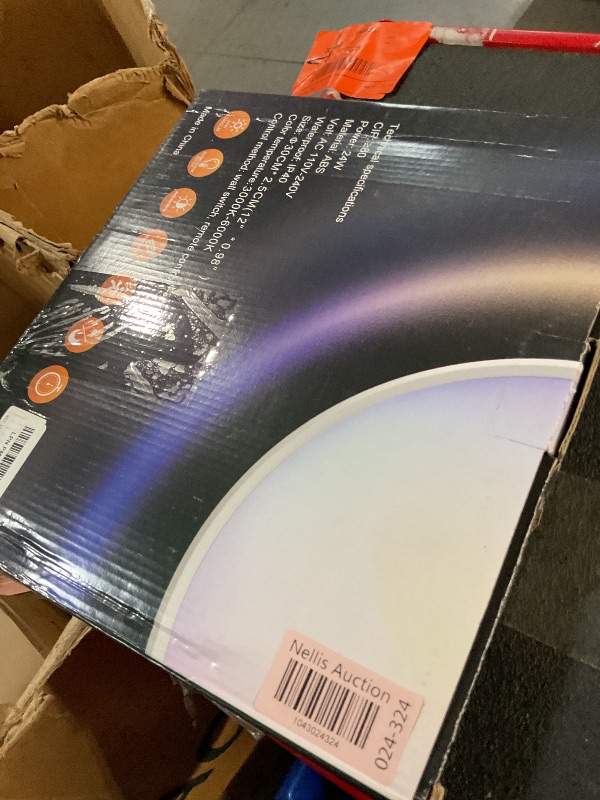 Photo 1 of ZSYUBO 12 Inch Motion Sensor Light Indoor, Flush Mount Light Fixture, Motion Sensor Ceiling Light Wired for Hallway Porch Laundry Garage Basement, Motion Light 3000k/4000k/6000k Black