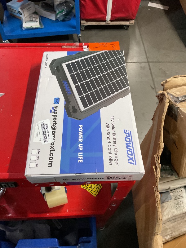 Photo 1 of POWOXI Upgraded 7.5W-Solar-Battery-Trickle-Charger-Maintainer-12V Portable Waterproof Solar Panel Trickle Charging Kit for Car, Automotive, Motorcycle, Boat, Marine, RV,Trailer, Snowmobile, etc.