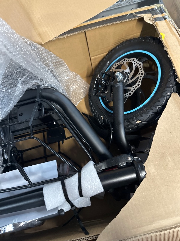 Photo 1 of ***FINAL SALE /PARTS ONLY***Gyroor Adults Electric Scooter with Large Middle Basket, 550W Motor 18.6 MPH 20 Mile Distance, Foldable E-Scooter with seat for Pets & Cargo, C1S-FP9