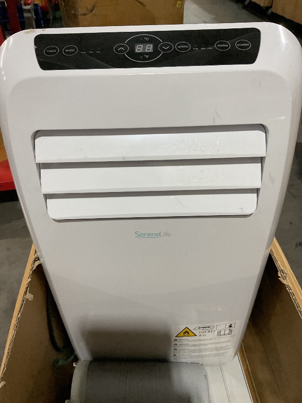 Photo 1 of (No refunds)(parts only)SereneLife Small Air Conditioner Portable 10,000 BTU with Built-in Dehumidifier - Portable AC unit for rooms up to 450 sq ft - Remote Control, Window Mount Exhaust Kit