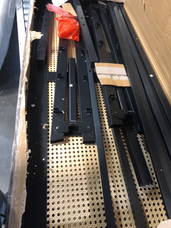 Photo 1 of ***PARTS ONLY***IDEALHOUSE Queen Bed Frame with 4 Storage Drawers and Headboard, Adjustable Upholstered Headboard Beds Mattress Foundation with Wood Slat Support, No Box Spring Needed
