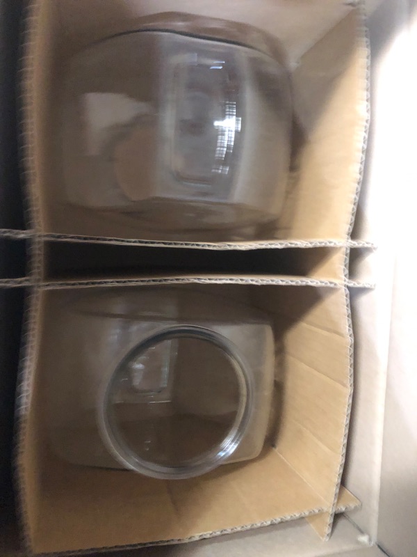 Photo 1 of ***(MISSING LIDS)***
Anchor Hocking Penny Candy Jar 1 Gallon Glass Jar with Lid, Set of 2 Jars
