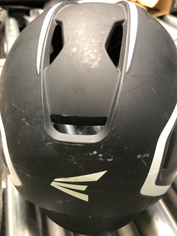 Photo 1 of (used)(damaged)(see images) Easton | Z5 2.0 Batting Helmet | Baseball | Junior (6 1/2" - 7 1/8") | Matte Two-Tone Black/White